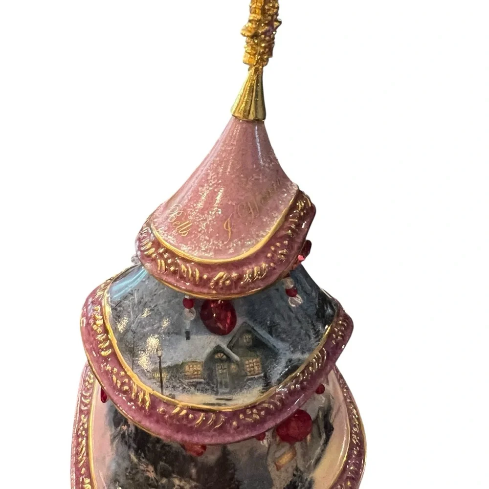 Thomas Kinkade Bradford Exchange Christmas‎ Ornament 3 Trees Heirloom Victorian